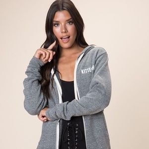Jessie James Decker Kittenish Zip Up Hoodie